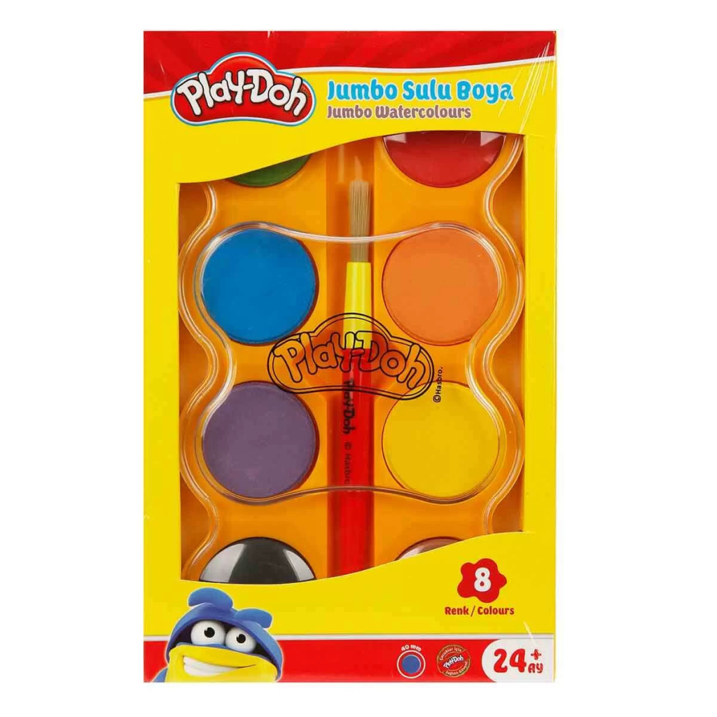 Nessiworld Play-Doh Jumbo Watercolour 8 Colours