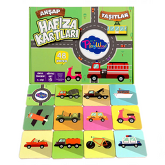 Nessiworld Playwood Wooden Memory Cards Vehicles