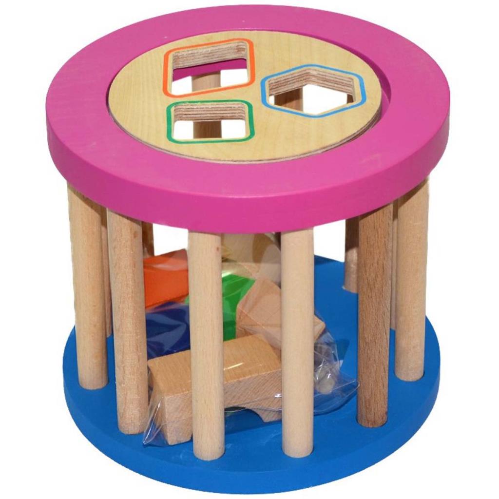 Nessiworld Playwood Educational Wooden Cylinder Puzzle