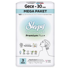 Nessiworld Sleepy Bio Natural Premium Plus Mega Gece Ped 30 Adet