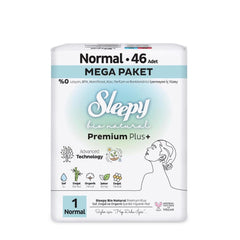 Nessiworld Sleepy Bio Natural Premium Plus Mega Normal Pad 46 pièces