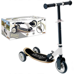 Nessiworld Smoby Wooden 3W Foldable Scooter 7600750908