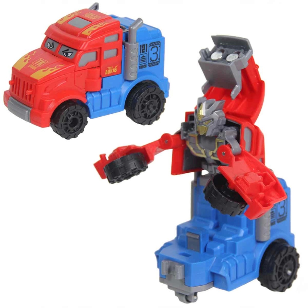 Nessiworld Truck Transforming into Friction Robot D400-34