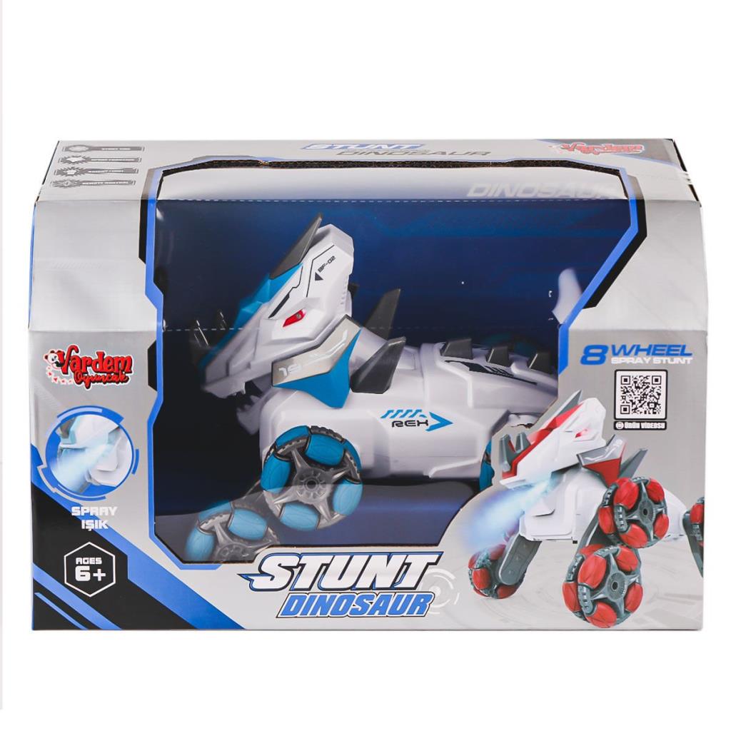 Nessiworld SYR-666-821 Remote Control Rechargeable Steam 8 Wheel Dinosaur Car - Vardem Toys