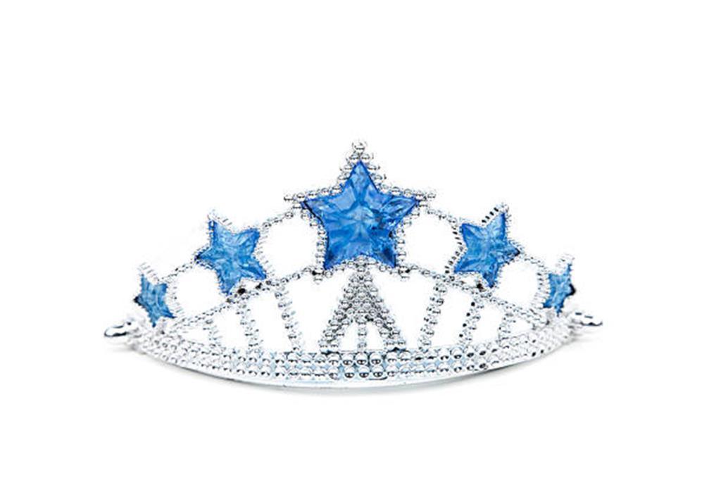 Nessiworld Star Shaped Elsa Princess Queen Crown Blue Color Child Size 5x17 cm