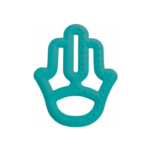 OiOi Mother's Hand Teether Aqua Green