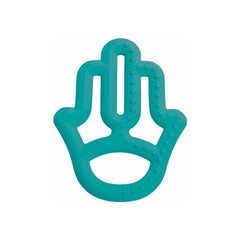 OiOi Mother's Hand Teether Aqua Green