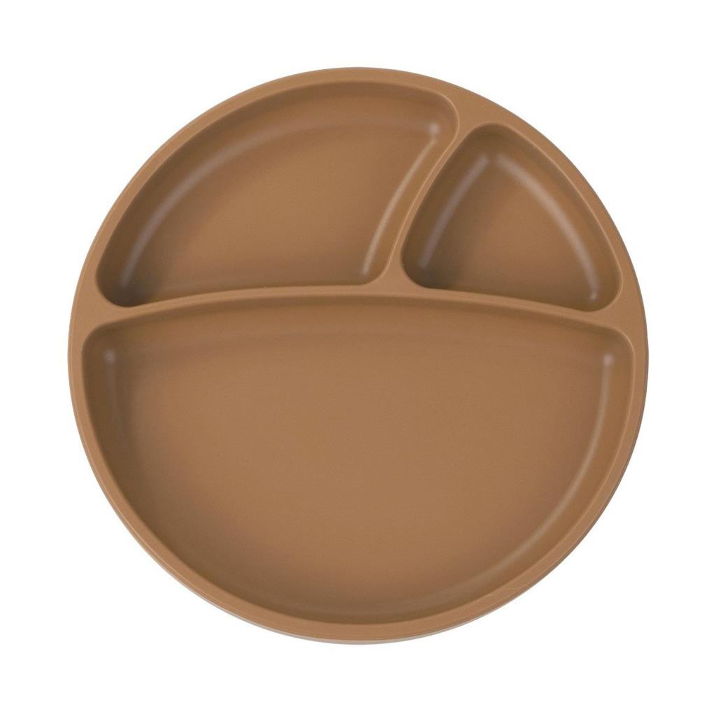 Nessiworld Portion Vacuum Based Silicone Plate Woody Brown