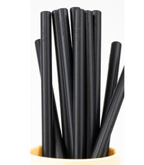 Nessiworld Silicone Straws 10pcs Bitter Black