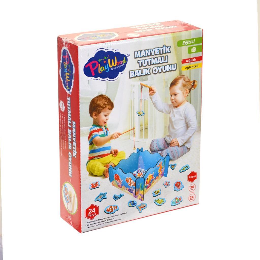 ONY-381 Dix ans, jeu de pêche magnétique en bois