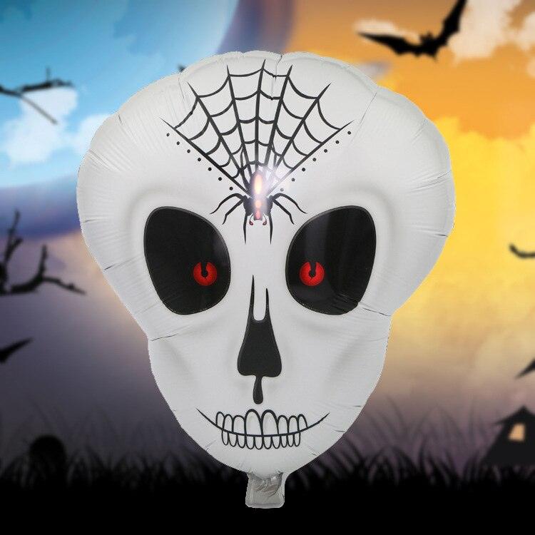 Nessiworld NessiWorld Spider Web Patterned Skeleton Foil Balloon