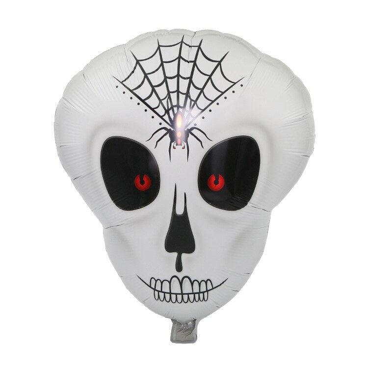 Nessiworld NessiWorld Spider Web Patterned Skeleton Foil Balloon