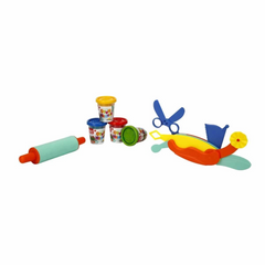Nessiworld Play Dough Shaping Set 200 gr 6 Piece Pink Rolling Pin