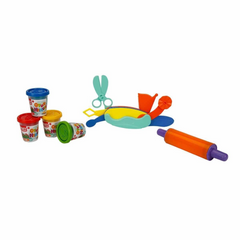 Nessiworld Play Dough Shaping Set 200 gr 6 Piece Pink Rolling Pin