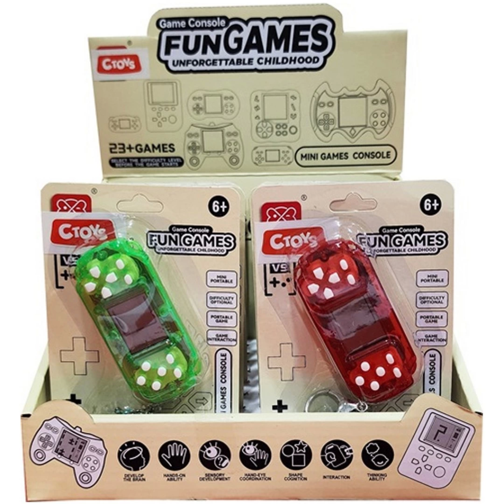 Porte-clés jouet Nessiworld Mini console de jeu