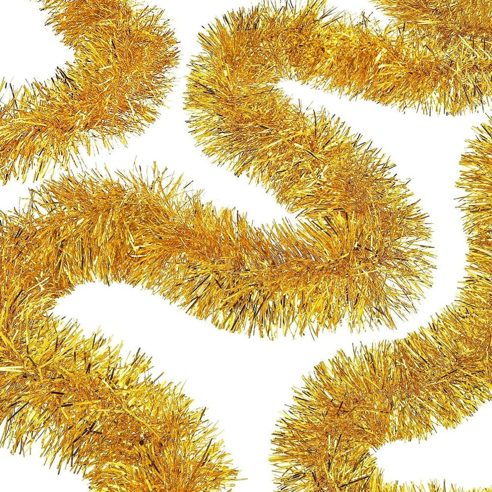 Nessiworld Mega Thick Glitter Ornament for Party 2 Meters Length 10 cm Width Gold Imported
