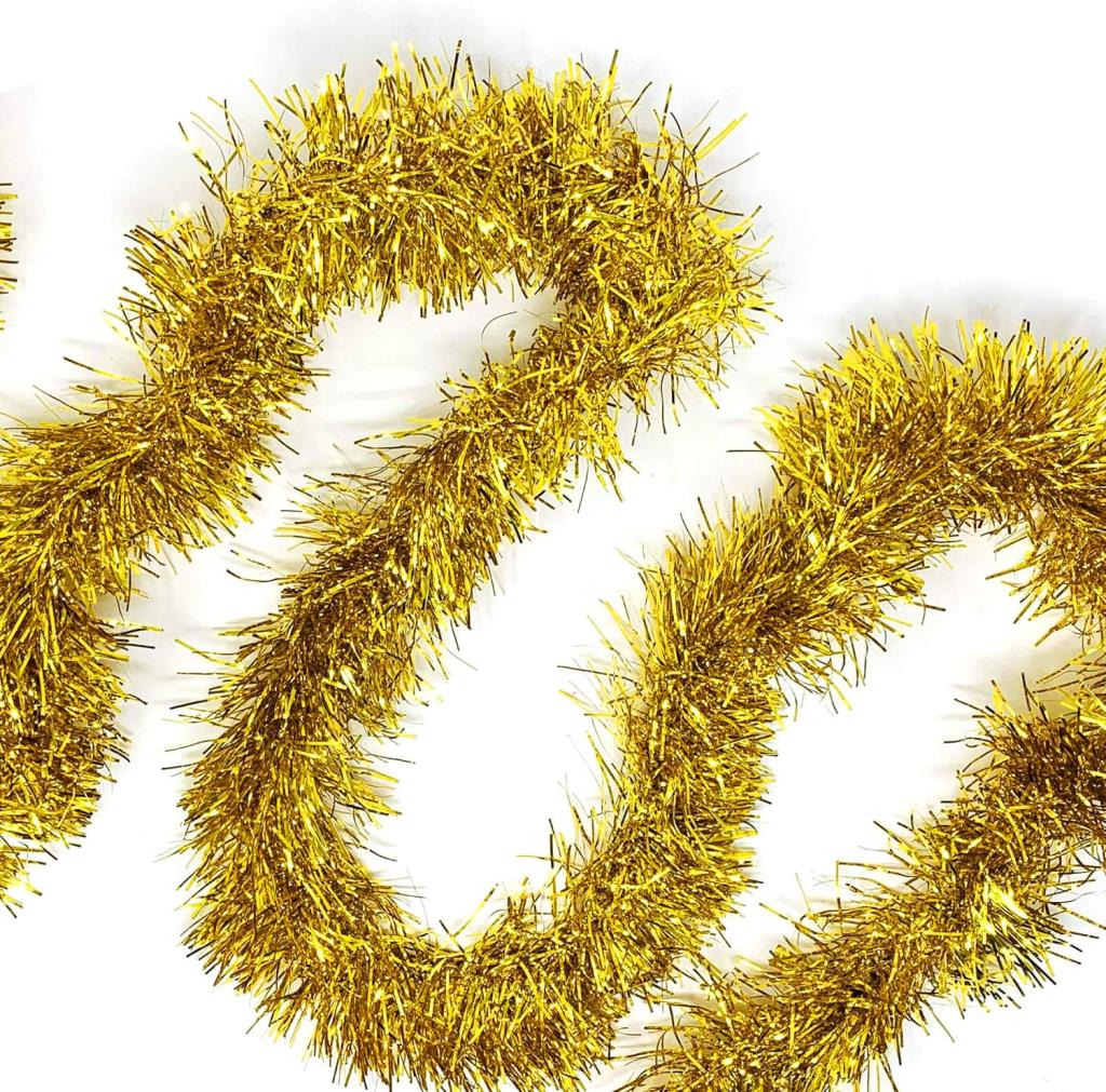Nessiworld Mega Thick Glitter Ornament for Party 2 Meters Length 10 cm Width Gold Imported