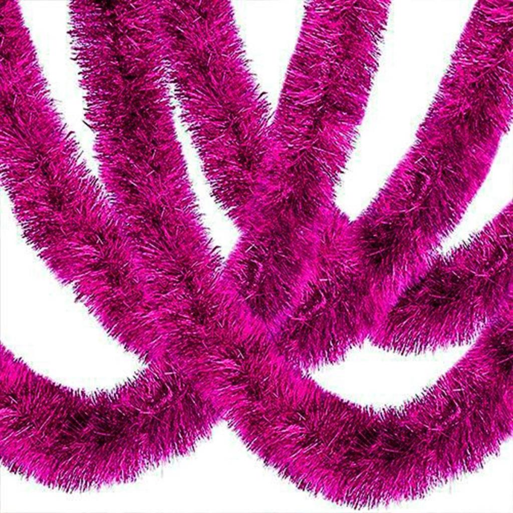 Nessiworld Mega Thick Glitter Ornament for Party 2 Meters Length 10 cm Width Fuchsia Imported