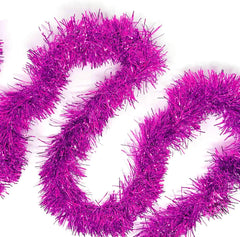 Nessiworld Mega Thick Glitter Ornament for Party 2 Meters Length 10 cm Width Fuchsia Imported
