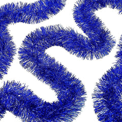 Nessiworld Mega Thick Glitter Decoration for Party 2 Meters Length 10 cm Width Blue Imported
