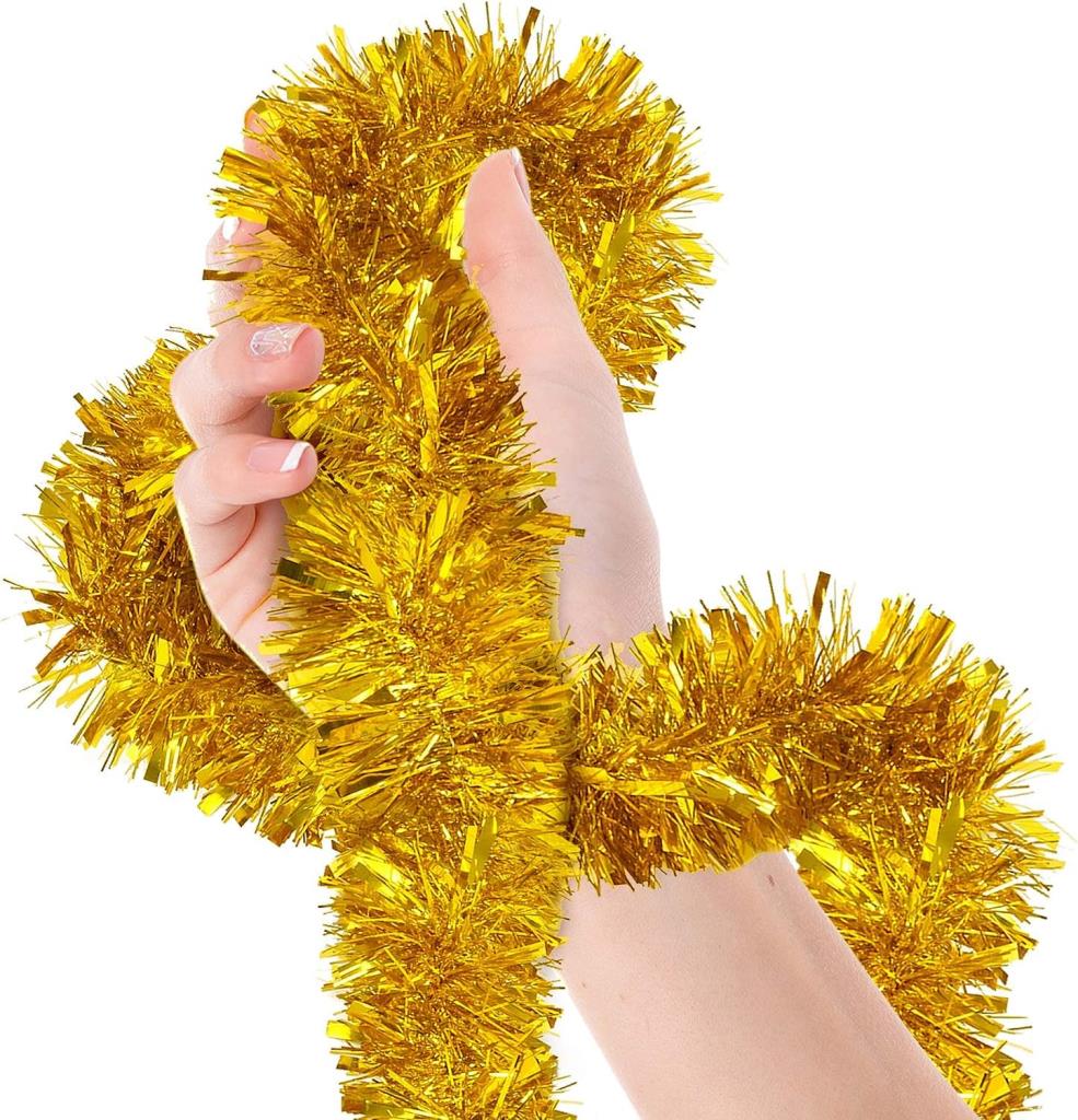 Nessiworld Party Glitter Ornament 2 Meters Length 6 cm Width Gold Color Imported