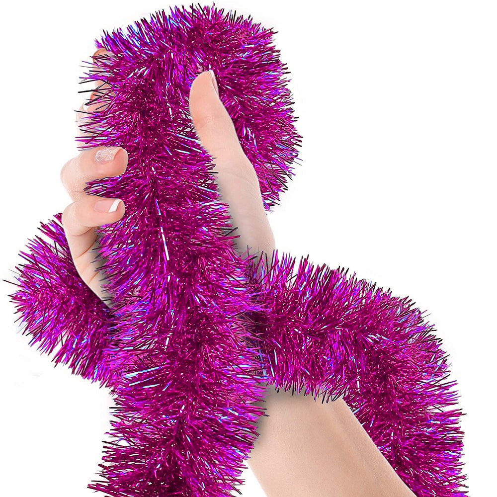 Nessiworld Party Glitter Ornament 2 Meters Length 6 cm Width Fuchsia Color Imported