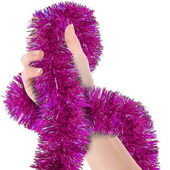 Nessiworld Party Glitter Ornament 2 Meters Length 6 cm Width Fuchsia Color Imported