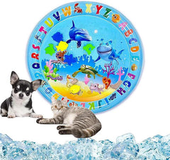 Paw Portal Evcil Hayvanlar İçin Şişme Su Oyun Matı - MeanYou