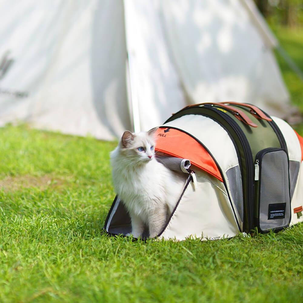 Paw Portal Kedi Köpek Açılabilir Büyük Seyahat Çantası - MeanYou