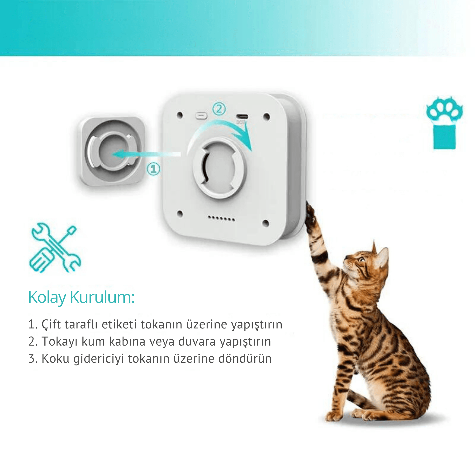 Paw Portal Kedi Kumu Kabı Koku Giderici - MeanYou
