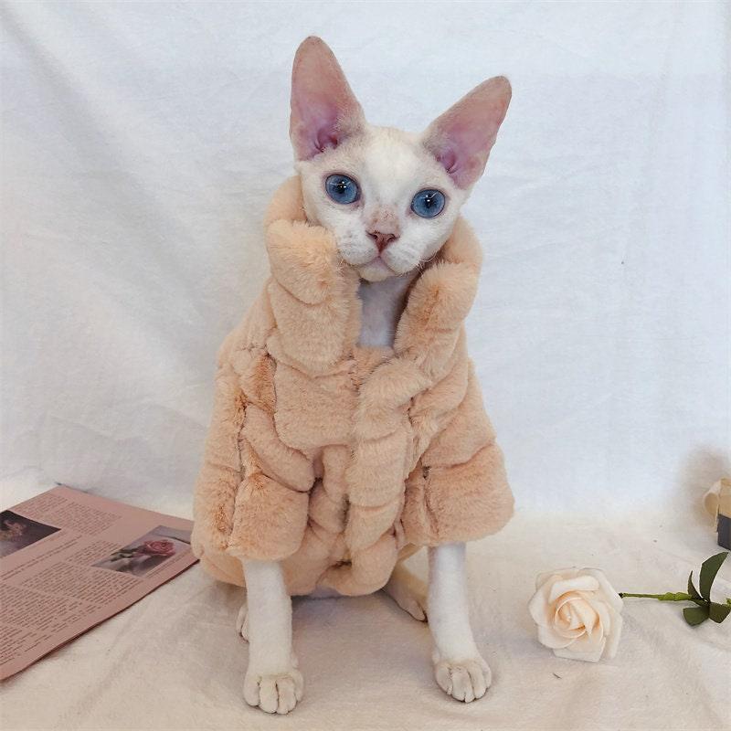 Paw Portal Kedi Kürk Ceket Kedi Kıyafeti - MeanYou
