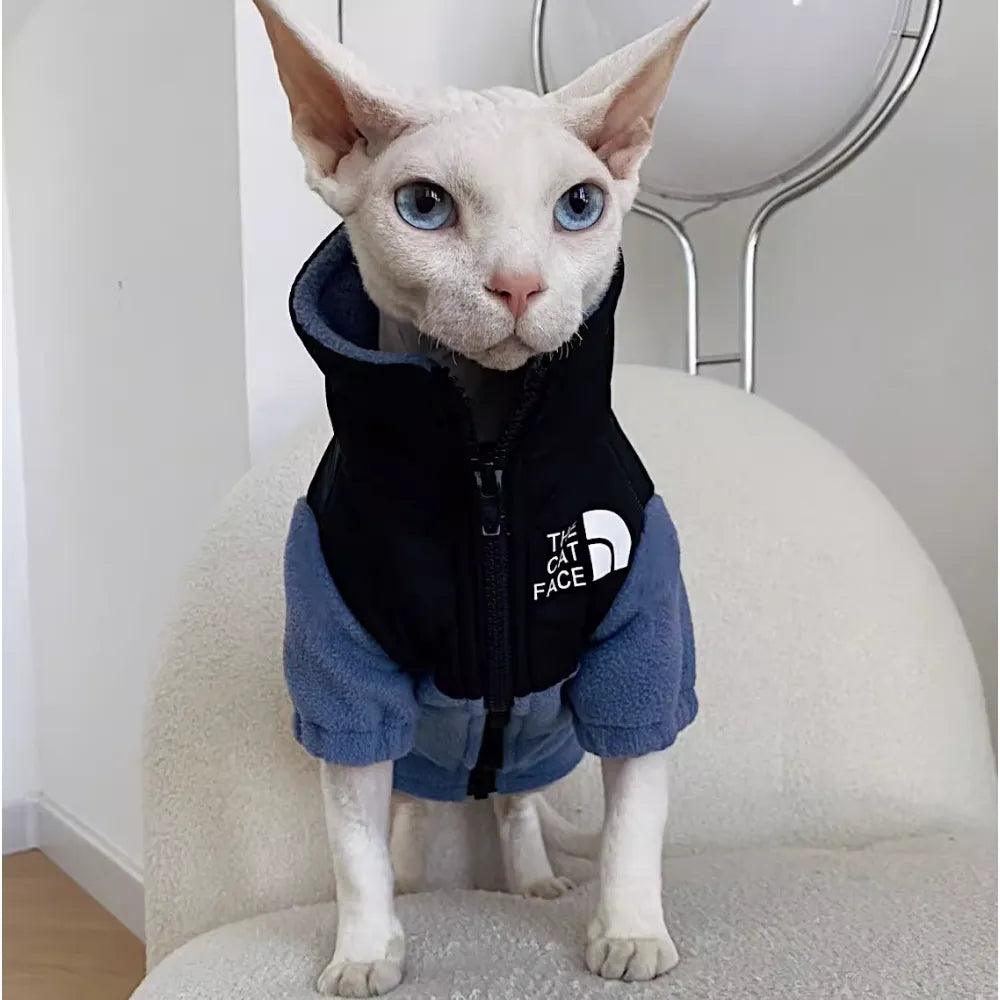Paw Portal The Cat Face Polar Ceket Kedi Kıyafeti - MeanYou