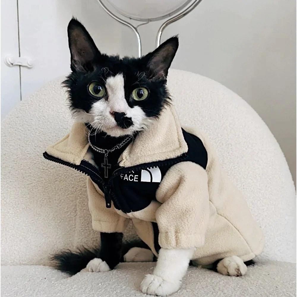 Paw Portal The Cat Face Polar Ceket Kedi Kıyafeti - MeanYou