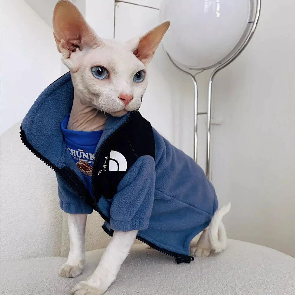 Paw Portal The Cat Face Polar Ceket Kedi Kıyafeti - MeanYou