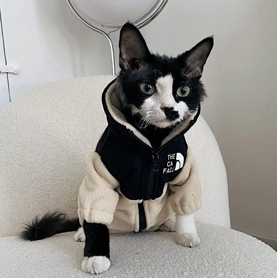 Paw Portal The Cat Face Polar Ceket Kedi Kıyafeti - MeanYou