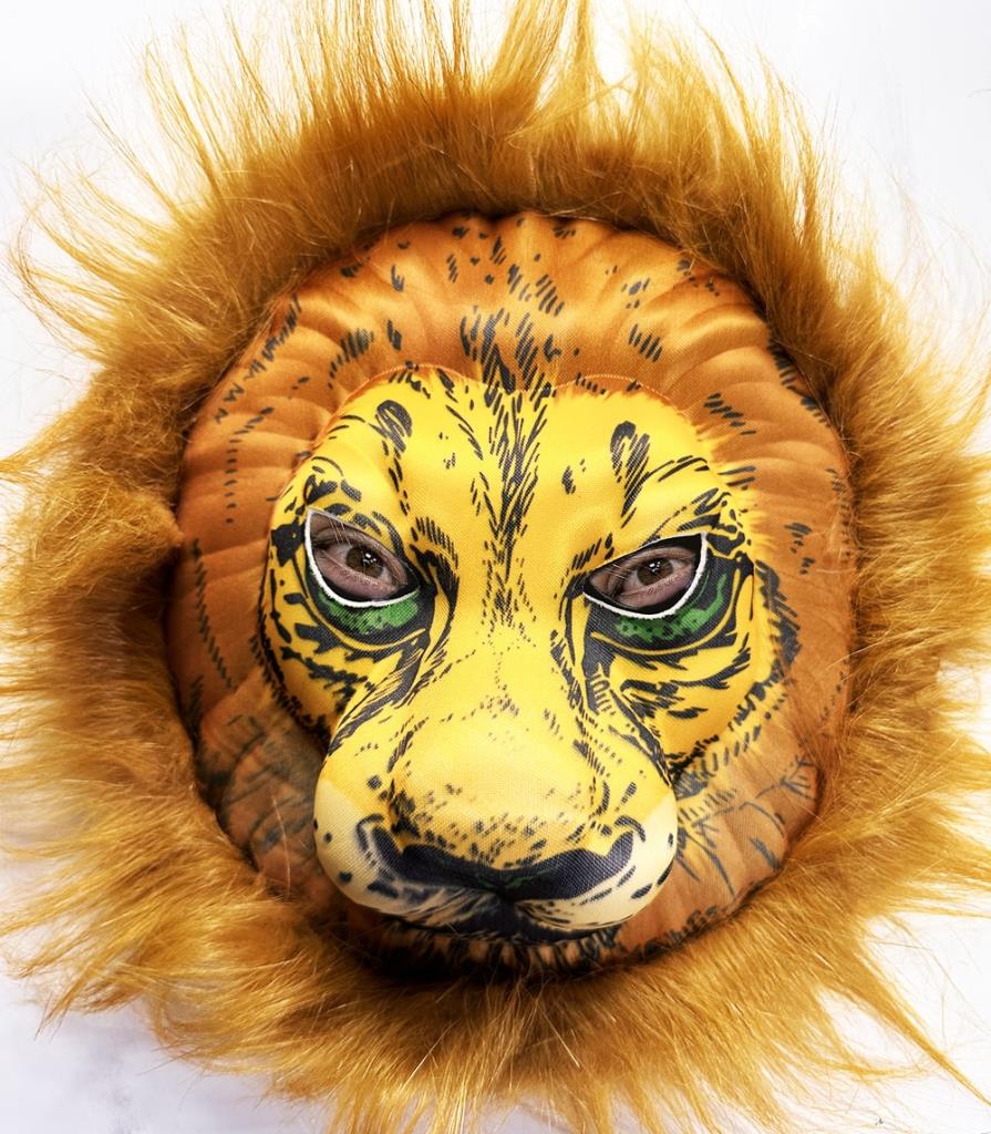 Nessiworld Peluş Aslan Maskesi Kahverengi Yeleli Mega Peluş 33 No