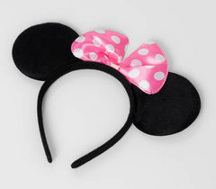 Nessiworld Pink Bow Minnie Mouse Crown Mini Ears