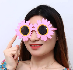 NessiWorld PinkColorDaisyShapedPartyGlasses18x10cm