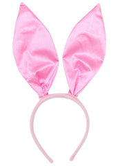 Nessiworld Pink Color Satin Finish Shapeable Rabbit Ear Headband 35x11 cm