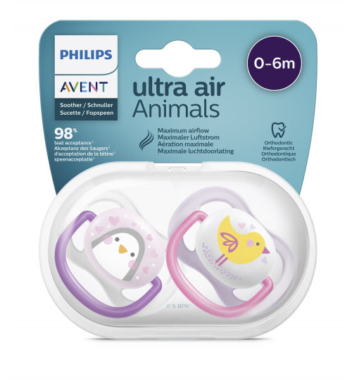 Nessiworld Avent Ultra Air Pacifier 0-6 Months Girl