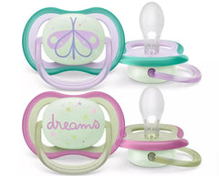 Nessiworld Philips Avent Ultra Air Night Soother 0-6 Months Girl