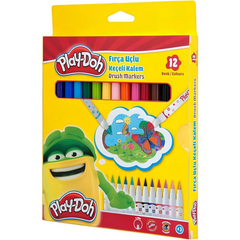 NessiWorld Play-Doh Brush Tip Felt Pen 12 Pack