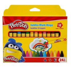 Crayon géant effaçable Play-Doh NessiWorld 12 couleurs