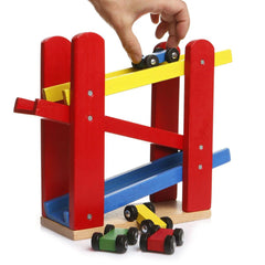 Nessiworld PlayWood Wooden Parking Lot with 5 Cars 382