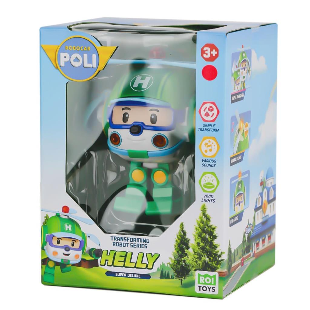 Nessiworld POLI MRT-688 Robocar Poli Large Transforming Robot Helly with Sound and Light -Necotoys