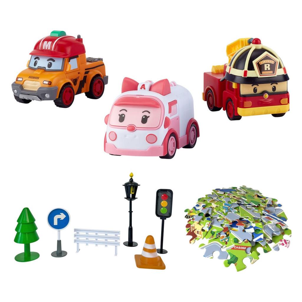 Nessiworld POLI ZR-913 Robocar Poli Gogo City Seri Ambar,Roy,Mark Oyun Seti