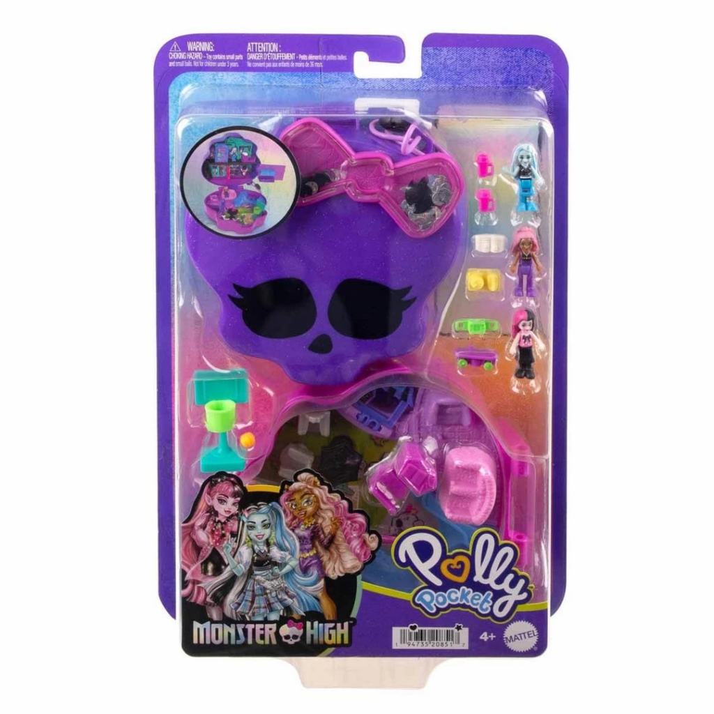 مجموعة لعبة Nessiworld Polly Pocket Monster High Compact