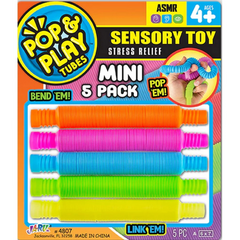 Nessiworld Pop & Play Tubes Duyusal Stres Oyuncağı Mini 5'li