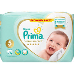 Nessiworld Prima Premium Care Baby Diaper Economic Package 5 Size 42 Pieces