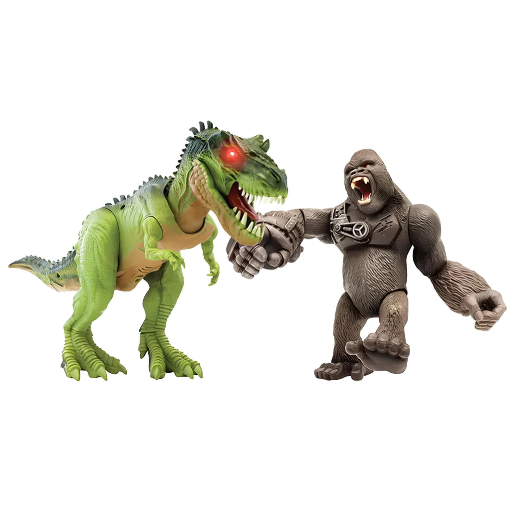 Nessiworld Primal Clash Gorilla vs T-rex Sound Light Game Set